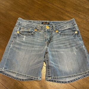 Seven7 Blue Denim Jean Shorts